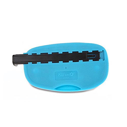 Ipienlee 2 Hole Puncher Shell Shape Punch for Up To 10 Sheets Home Office Supplies, Blue