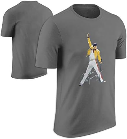 WPAD Men's Queen Band Freddie Mercury Autograph Sign T-shirt