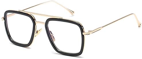 Fashion Movie Star Square Sunglasses Aviator Metal Frame for Men Women Retro Eyewear Classic Sunglasses Gradient Lend Luxury
