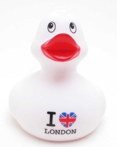 I Love London Patriotic Union Jack Bath Rubber Duck