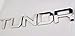Auto safety 3D Raised Tailgate Letters for Toyota Tundra 2014 2015 2016 2017 2018 2019 Zinc Alloy Emblem Inserts (Chrome)