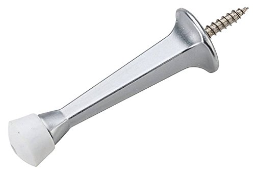 National Hardware N830-139 Rigid Square Tapered Door Stop, Satin Chrome