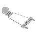 Timiy 6 String(Silver) Guitar Trapeze Tailpiece Bridge for Acoustic Guitar Bass