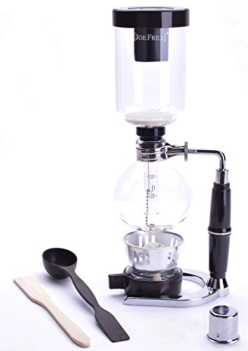 Coffee Siphon for 3 Cups freshly brewed Coffee in Glass Syphon Tabletop Coffee Brewer - Thumbnail 4