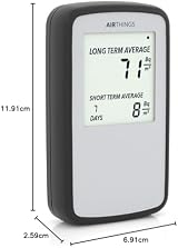 Airthings Corentium Home Radon Detector 224 Battery Operated Intl Version view 6