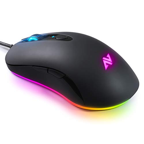 ABKONCORE A530 Gaming Mouse [4000DPI], Wired Computer Mouse, RGB