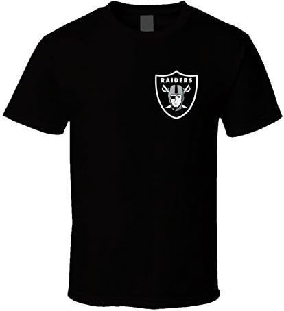 Oakland Raiders Small Emblem T Shirt L Black