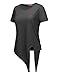 RENGA X NO BOTHER Women's Deep V neck Short Sleeve Loose Fit Lightweight Top