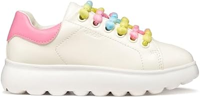J PUFFYPOP Girl A Sneaker, White/Pink, 33 EU
