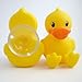 1 X Set 4 pc Cute Duck Bathroom Toothbrush Holder Stand Duckling Ducky