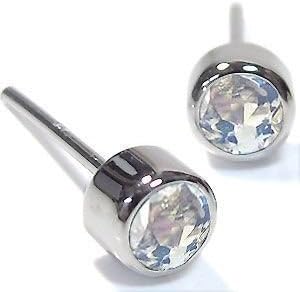 平和な アクティビティ マークされた ムーン ストーン ピアス メンズ Senteur Jp