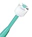 Brilliant Oral Care Baby Toothbrush with Soft Bristles and Round Head, for a Toddler Approved, Easy to Use All-Around Clean Mouth, Ages 0-2 Years, Blue Mint Yellow, 3 Pack