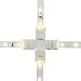 LightingWill 10pcs/Pack X Crossing Shape Solderless Snap Down 2Conductor LED Strip Connector for Quick Splitter Connection of 8mm Wide 3528 2835 Single Color Flex LED Strips