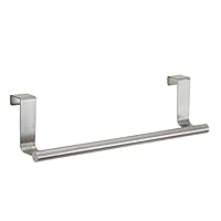 Slendima Stainless Steel Kitchen Cabinet Hanger Hook Over Door Drawer Towel Holder - No Drill Needed 23CM