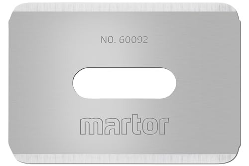 MARTOR 10 x Industrieklinge, Ersatzklingen Cuttermesser, Sicherheitsmesser, 18,5 mm, Scharf, Im Spender, 4-fach Nutzbar, Nr. 60092