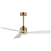 Maxim Lighting 88837WTNAB Vortex - 3 Blade Ceiling Fan with Light Kit-13.75 Inches Tall and 52 Inches Wide, Finish Color: Nat