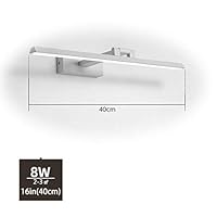 YQDZ LED Vanity Lights, Adjustable Lamp Body/Aluminum Lamp Body/Anti-Rust / IP44 Waterproof,Mirror Lamp Bathroom Wall Lights,White,Whitelight,16in/40cm