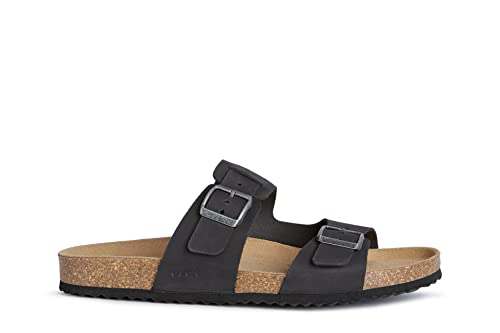 U Sandal Ghita B, Sandali Uomo, Black 32C, 42 EU