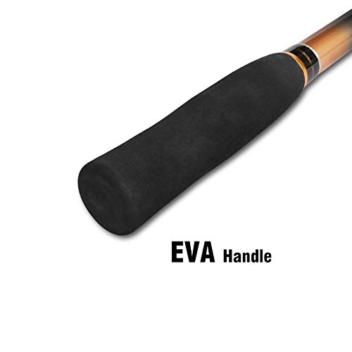 Fiblink 4-teilige 2,5 m Angelrute aus Kohlefaser, Spinn- und Wurf, für Reisen, tragbar, leicht, empfindlich… – Bild 7