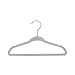 Closet Complete Baby Velvet Hangers, Premium Quality, True-Heavyweight, Virtually-UNBREAKABLE, Ultra-Thin, Space Saving No-Slip, Perfect Size for Babies 0-48 months 360° SPIN, Chrome Hooks, Gray, 25 pc