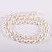 Natural Pearl Freshwater Cultured Pearl Beads for Jewelry Making Oval Beads Punch Loose Beads Handmake DIY for Jewelry Making DIY Women Necklace Bracelet 6-7 mm Color White 38 cm