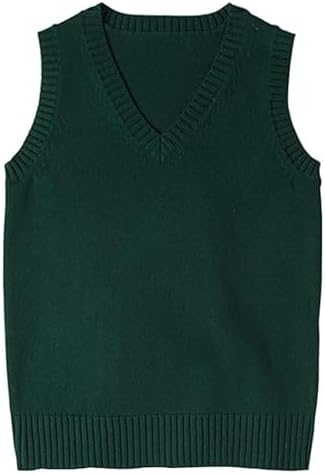 Amazon.com: Kinkia Women's V-Neck Sweater Vest Oversized Solid