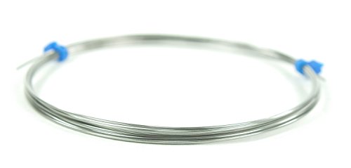 Niobium Wire, 21 Gauge AWG (21ga/.029 inch/.7366mm diameter), 5 Feet (60 Inches/1.524 Meters minimum) Coil (Natural - Unanodized) Unannealed