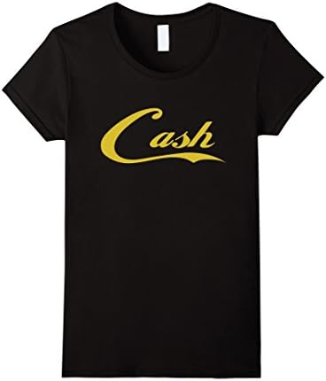 Womens Cash Money Rap Music Baller T-shirt Large Black