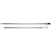 Flag Pole - 6 Foot Silver Brushed Aluminum No Tangle Spinning Flag Pole Built Tough and Beautiful to Fly Grommeted or Sleeve Flags Proudly in Residential House or Commercial Settings