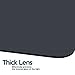 Zone Tech Car Anti-Glare Tinted Windshield Extender – Black Premium Quality Anti-Glare Sun & UV Rays Block Visor Extender