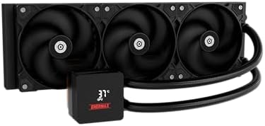 LIQMAX IV 360mm AIO CPU Wasserkühlung|Dual Chamber|TDP 380W+|Intel LGA 1851/1700/115x/2066| AMD AM5/AM4 |Digital Anzeige |3x 120 PWM Performance Flow Fan|ELC-LMIV360-SF