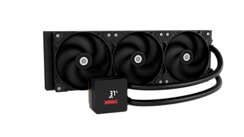 LIQMAX IV 360mm AIO CPU Wasserkühlung|Dual Chamber|TDP 380W+|Intel LGA 1851/1700/115x/2066| AMD AM5/AM4 |Digital Anzeige |3x 120 PWM Performance Flow Fan|ELC-LMIV360-SF