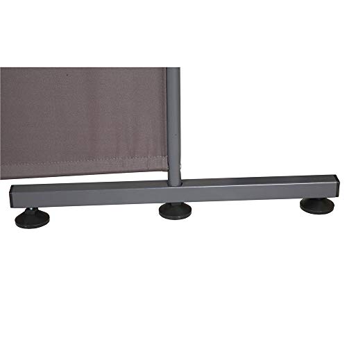 STEELAID Three Panel Unit Room Divider Office Partition Classroom and Dorm Privacy Screen 102" W X 71" H (Grey) - Thumbnail 5
