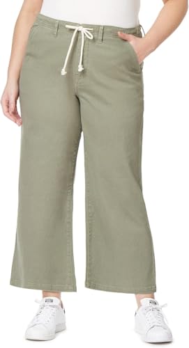 Angels Forever Young Forever Trouser Straight Leg Ankle Jeans for Women, High-R…