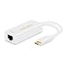 USB C to Ethernet Adapter, CableCreation Portable RJ45 to Type C Network LAN Adapter Thunderbolt 3 Compatible, Up to 10/100/1000 Mbps Gigabit Compatible for macOs, Windows, Linux, Chrome OS, Android