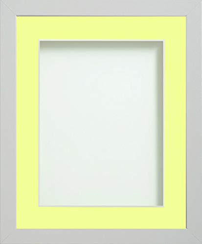 Frame Company Allington White 12x10 inch Frame With Lemon Bon Bon For Image 10x8 inch *Choice of sizes* Fitted with Real Glass