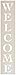 Welcome Vertical Stencil by StudioR12 Stencil for Painting Wood Signs | Front Door - Entry - Porch | DIY Rustic Decor | Use on a Wall, Fabric and Boards Farmhouse Vertical Word STCL222_4 (30