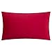 JWH 3D Flower Throw Pillow Cover Decorative Handmade Floral Pillow Case Soft Velvet Pillowcase Lumbar Cushion for Bed Living Room Chair Couch Decor Shams 12x20 Inch Red