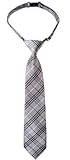 Retreez Tartan Plaid Styles Woven Microfiber Pre-tied Boy's Tie - Various Colors