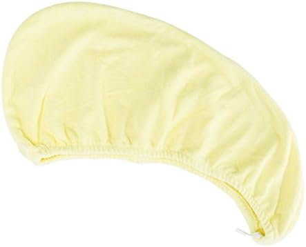 Microfiber Hair Drying turban Towels, Fast Drying Hair Cap, Long Hair Wrap (YELLOW)