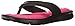 Nike Women's Ultra Comfort Thong Athletic Sandal, Black/White/Vivid Pink, 9 B US
