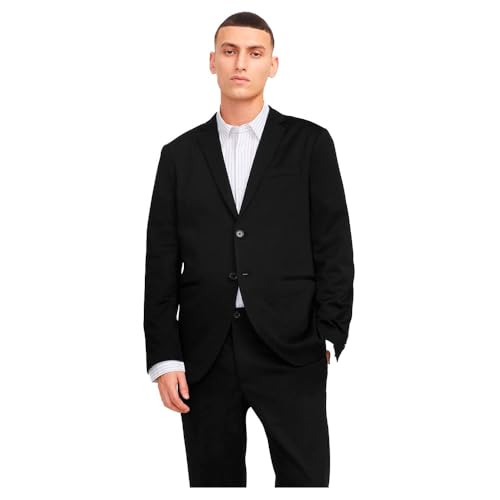 Herren Jjejaxon Jersey Blazer Anzugjacke, Black/Fit:slim Fit ,48