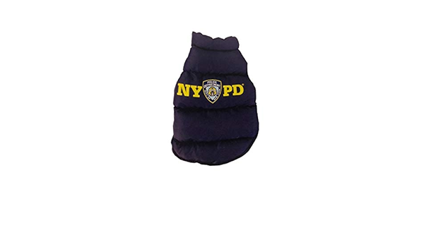 nypd dog puffer jacket