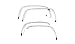 PUTCO 97302 Stainless Steel Half Fender Trim Kit for Dodge Ram