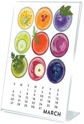 2017 Linnea Designs Desktop Calendar Bundle 5" X 7" with Clear Frame (Side Load)