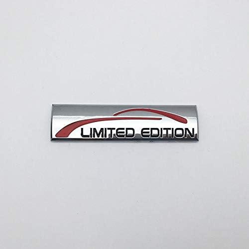 1 PCS Glossy Silver Metal 3D Limited Edition Logo Car Emblem Auto Badge Sticker Decal