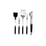 DCS BGA-GT5 Exclusive 5-Piece Stainless Steel Grilling Tool Set with Apron