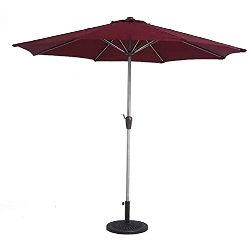 CCLLA Outdoor-Sonnenschirme Sonnenschirme 9-Fuß-Sonnenschirm Outdoor-Gartentischschirm mit Kurbel, tragbarer…