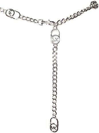 michael kors silver chain belt