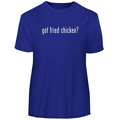One Legging it Around got Fried Chicken? - Men's Funny Soft Adult Tee T-Shirt, Blue, X-Large - Thumbnail 2